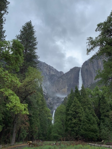 Upper and Lower Falls at Yosemite Park
